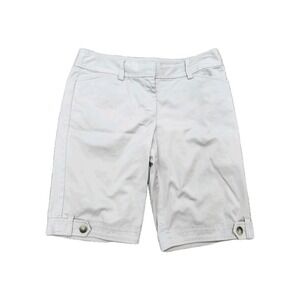 Ann Taylor Bermuda Shorts Beige Cotton Stretch Casual Classic Size 4